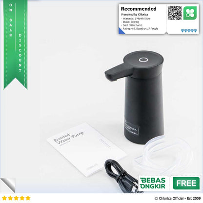 Sothing Dispenser Pompa Galon Air Automatic Pump Rechargeable 2000mAh DSHJ S 2004