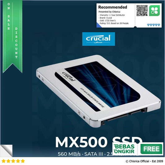 Crucial MX500 SSD 560MB s SATA III 2.5 Inch