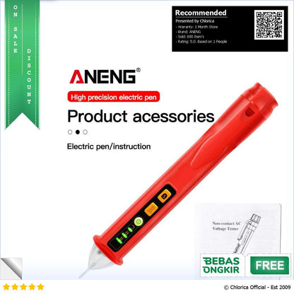 ANENG Tespen Tester Pen Non Contact AC Voltage Detector 12 1000V VD420A