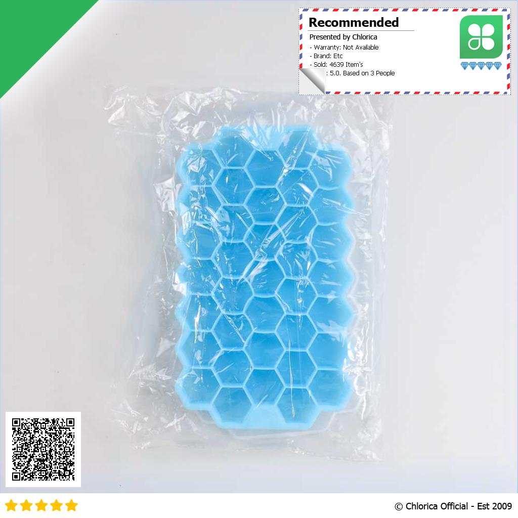 SILIKOLOVE Cetakan Es Batu Ice Cube Tray Honeycomb Heksagon 37 Slot DU655