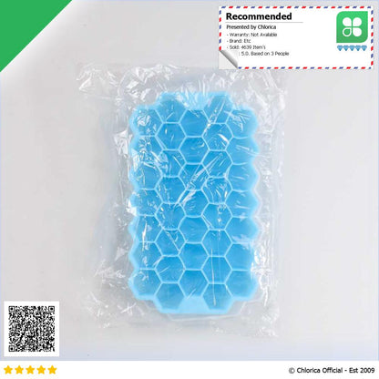 SILIKOLOVE Cetakan Es Batu Ice Cube Tray Honeycomb Heksagon 37 Slot DU655