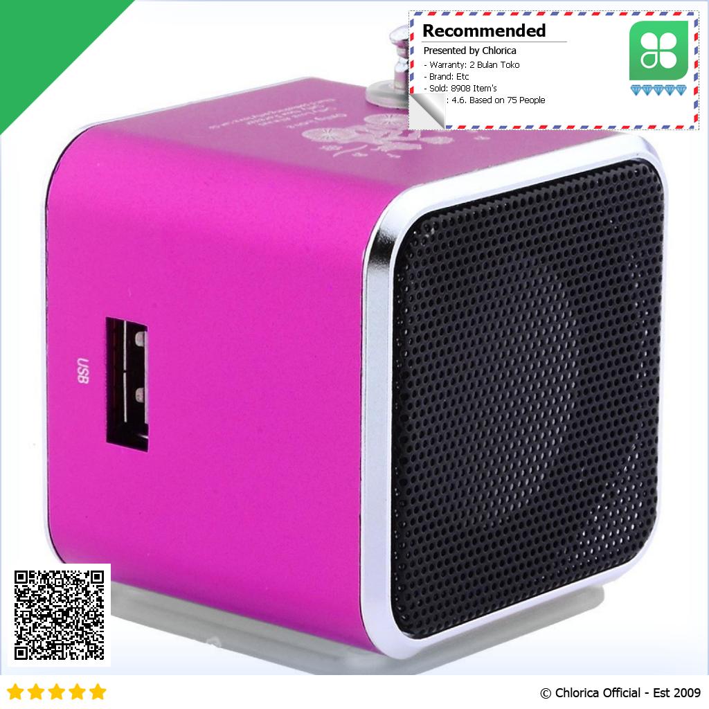 NBY Speaker Mini Portabel Bluetooth FM Radio TF Card TD V26