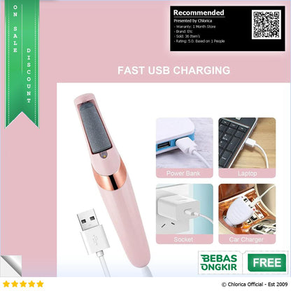 PRETTY GRIL Alat Penghalus Tumit Electric Foot Callus Remover Grinder MG 213