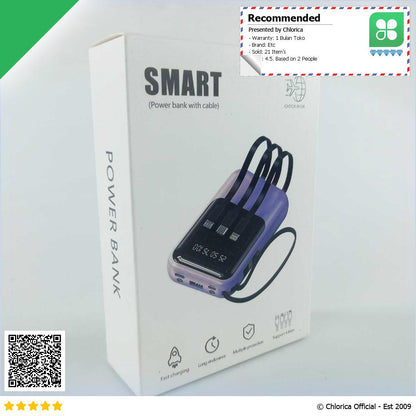 SMARTMS Power Bank Fast Charging PD20W 20000mAh PB41