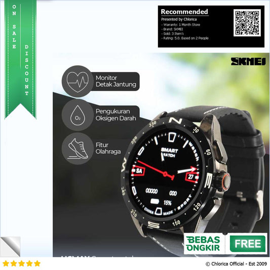 SKMEI Smartwatch Sport Heart Rate Blood Oxygen H6MAX