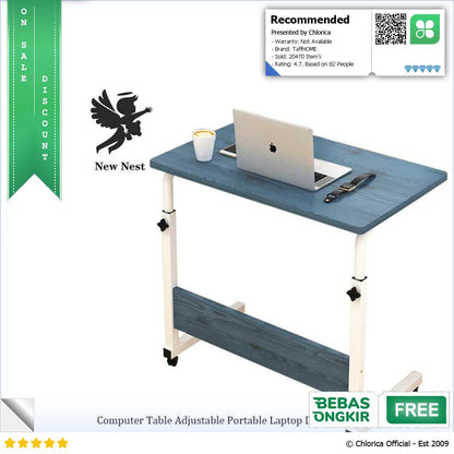 TaffHOME Meja Laptop Adjustable Portable Working Desk ND02