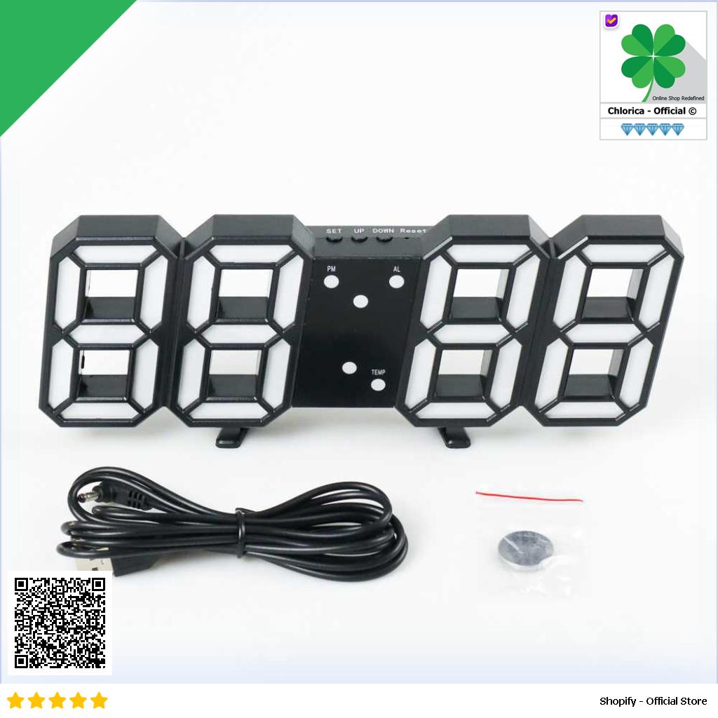 Taffware Jam Meja Alarm Weker LED Digital Clock TS S60 W