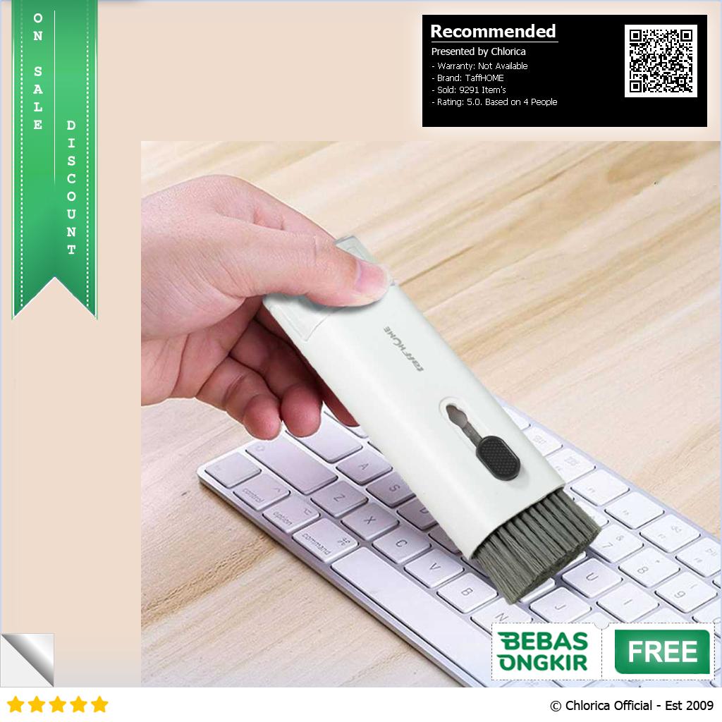 TaffHOME Sikat Pembersih Keyboard Folding 7 in 1 with Key Puller Q6E