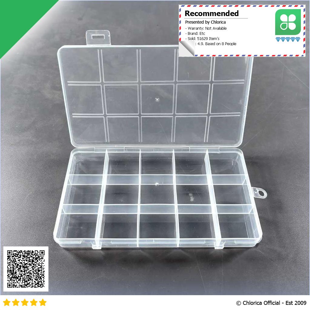 SQUARE Kotak Penyimpanan Perhiasan Grid Box Multifunction Organizer J13 J24