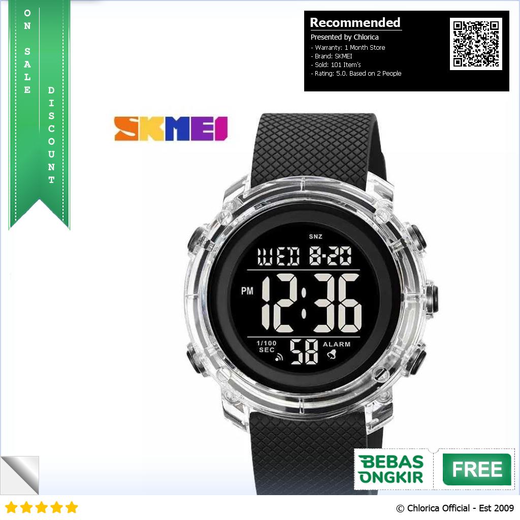 SKMEI Jam Tangan Pria Digital Sport Watch Alarm Waterproof LED Light 1996