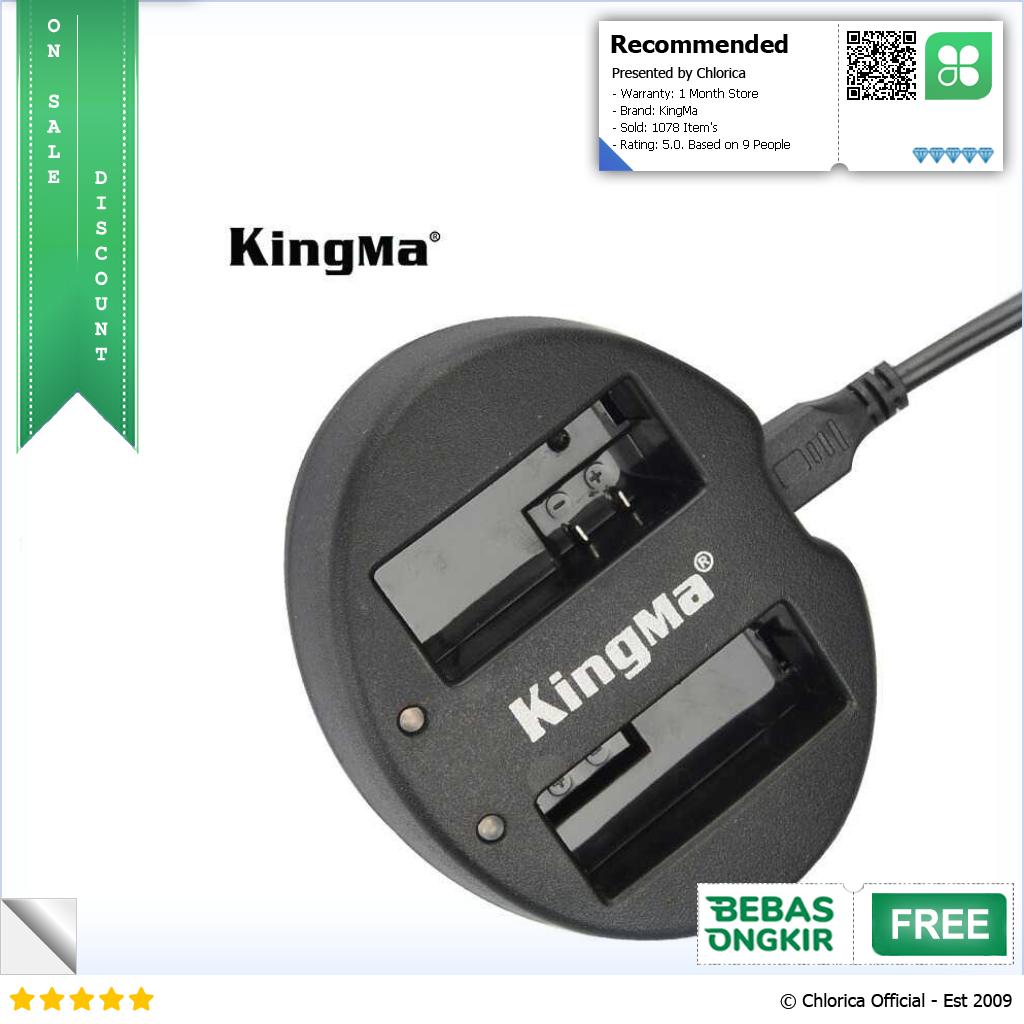 KingMa Charger Baterai 2 Slot Canon 550D 600D 650D 700D Rebel T2i BM015 LPE8