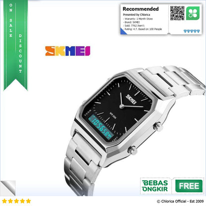 SKMEI Jam Tangan Premium Digital Analog Pria Anti Air 30M 1220