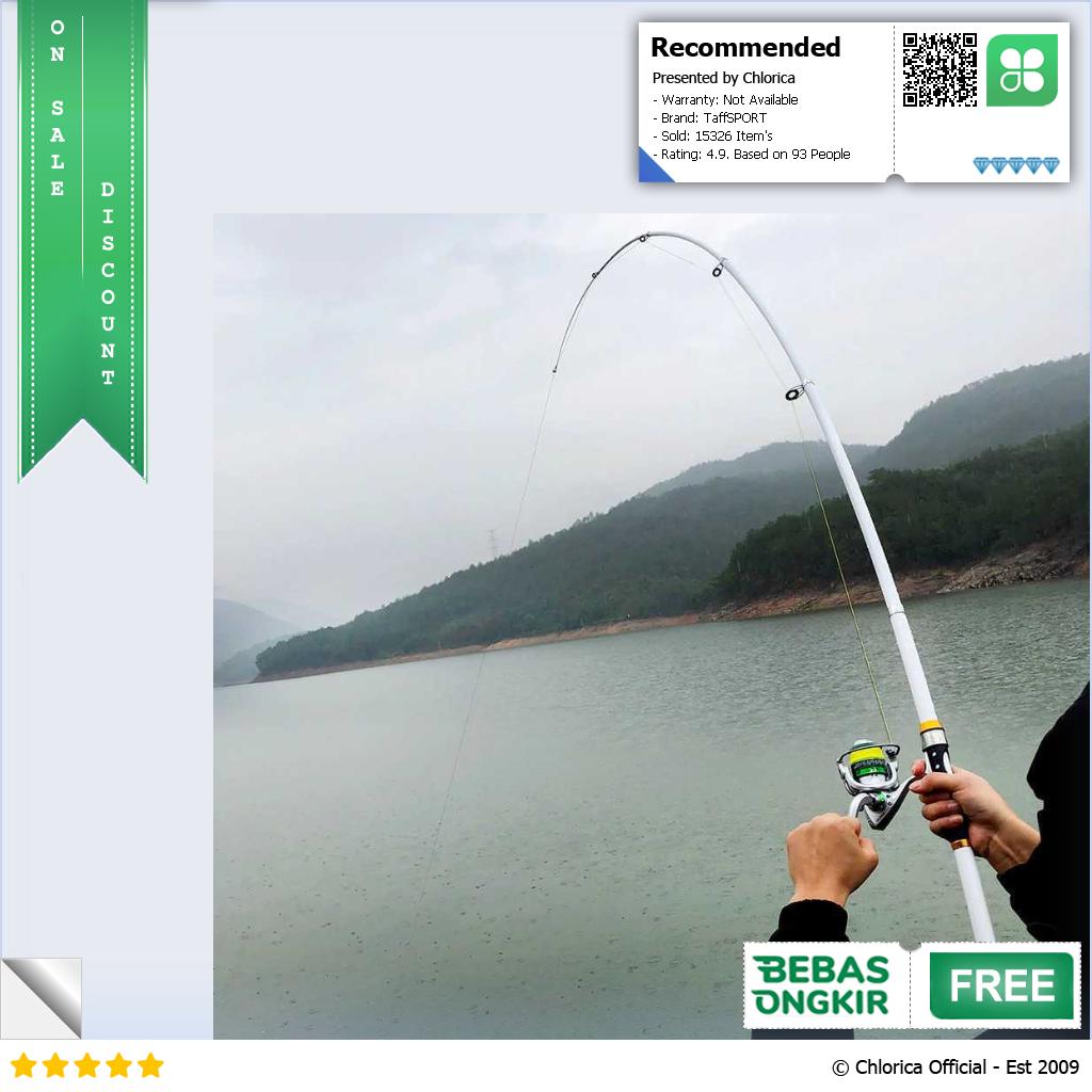 TaffSPORT GHOTDA Tongkat Joran Pancing Fishing Rod Portable Telescopic C562L