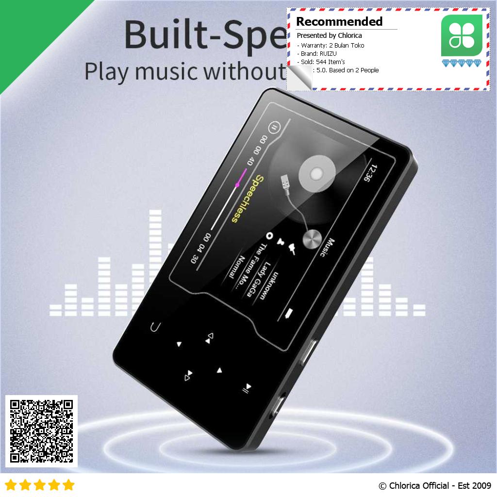 RUIZU HiFi DAP MP3 Player 2.4 Inch Screen 8GB D08