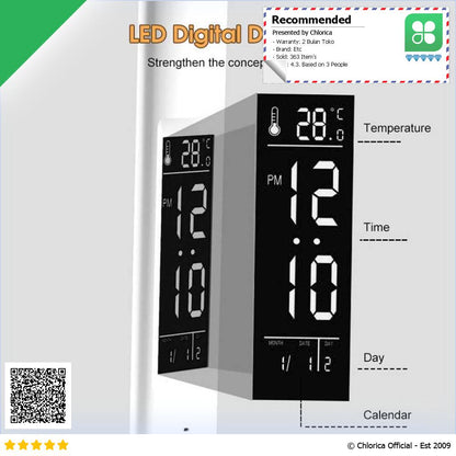 Fimilo Lampu Meja Baca LED Display Double Head Pen Holder 3 in 1 5V 7W BST 7019