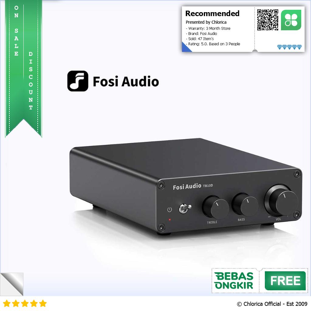 Fosi Audio Mini Amplifier 2 Channel Audio Hi Fi Class D 2x300W TB10D