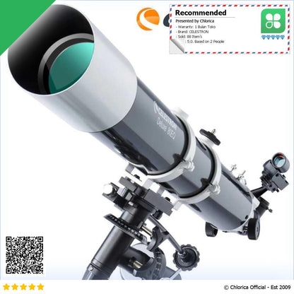 CELESTRON Teropong Bintang Astronomical Telescope Deluxe 80EQ