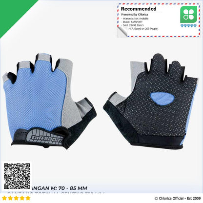 TaffSPORT Sarung Tangan Half Finger Sepeda Gym