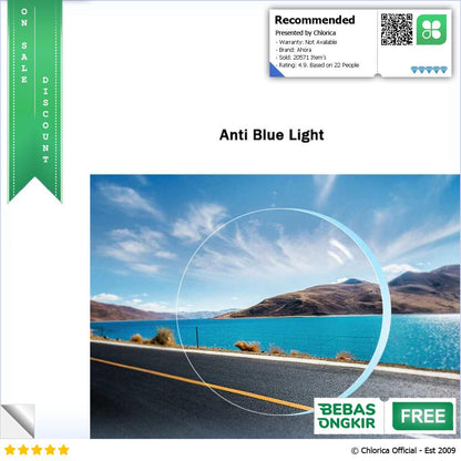 Ahora Kacamata Baca Rabun Dekat Frameless Anti Blue Light Glasses 641