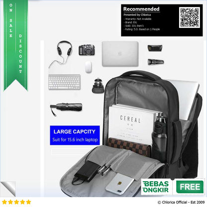 VORMOR Tas Ransel Laptop Backpack USB Charging AG1901