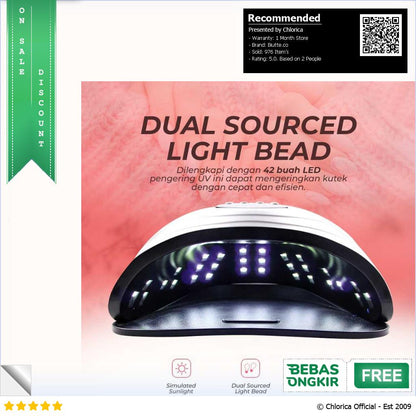 Biutte.co Pengering Kutek Kuku UV LED Nail Dryer 42 LED 120 W S9