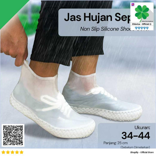 ERNESTNM Jas Hujan Sepatu Anti Air Shoes Cover Silicone Non Slip EM01