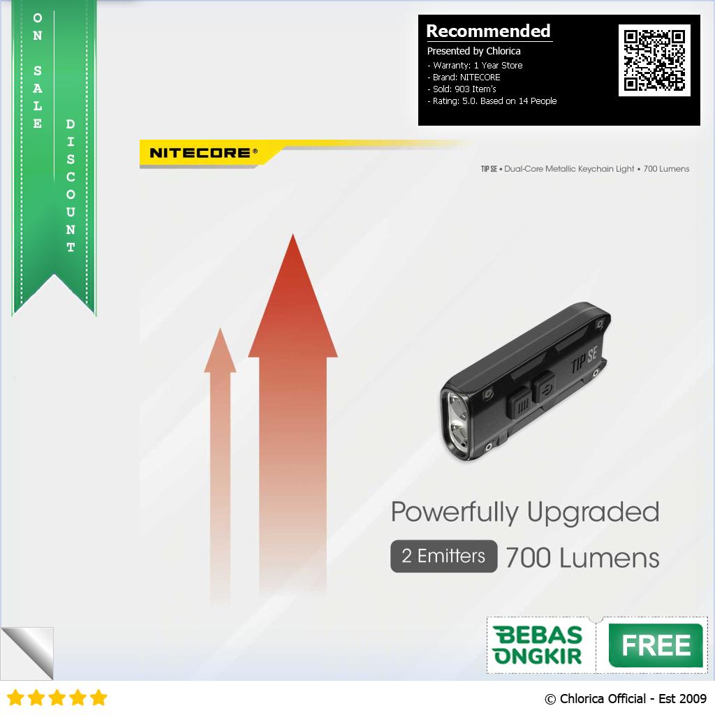 NITECORE Senter LED 2 OSRAM P8 700 Lumens TIP SE