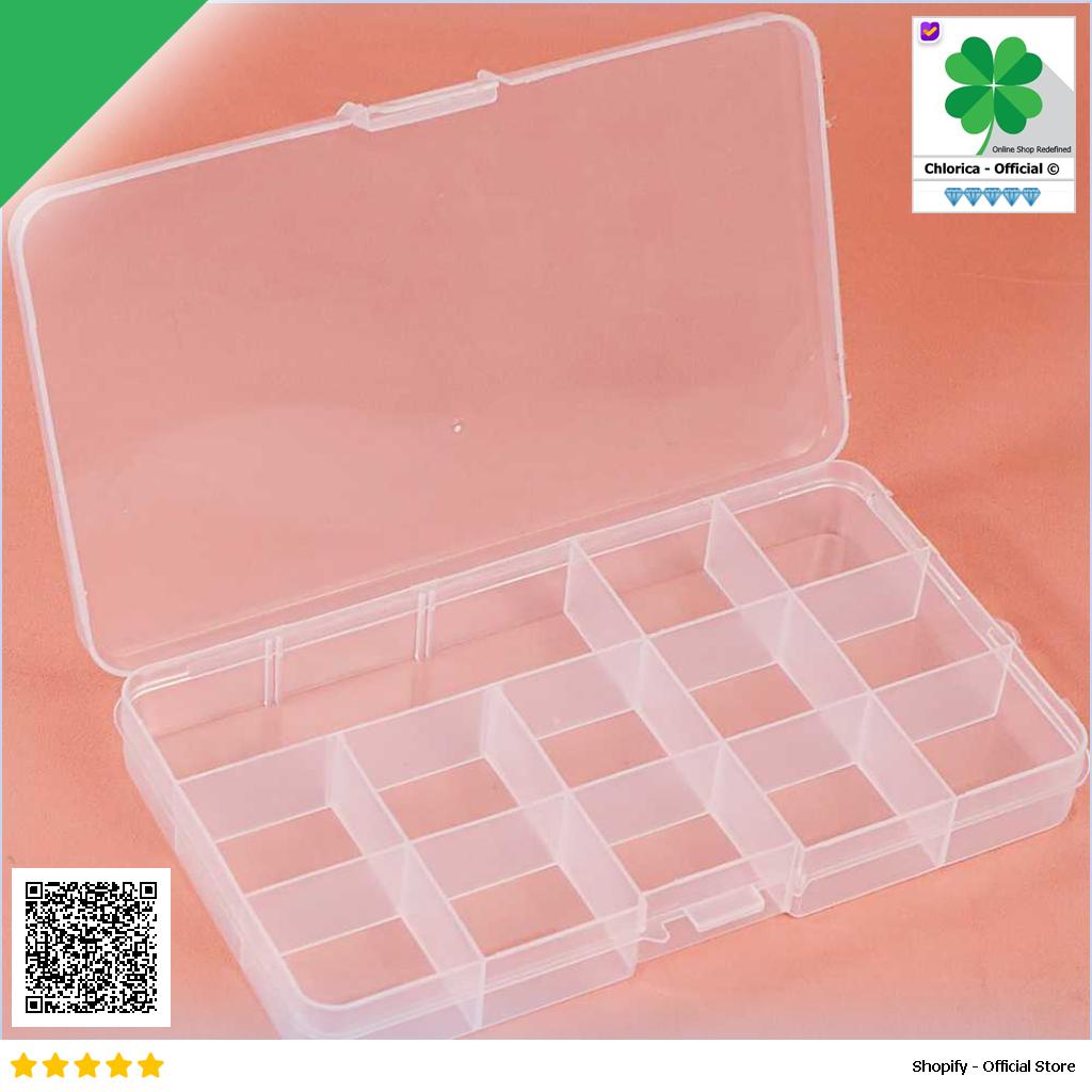 SQUARE Kotak Penyimpanan Perhiasan Grid Box Multifunction Organizer J13 J24