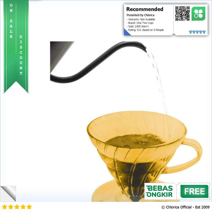 One Two Cups Filter Penyaring Kopi V60 Cone Coffee Dripper Plastik SE105