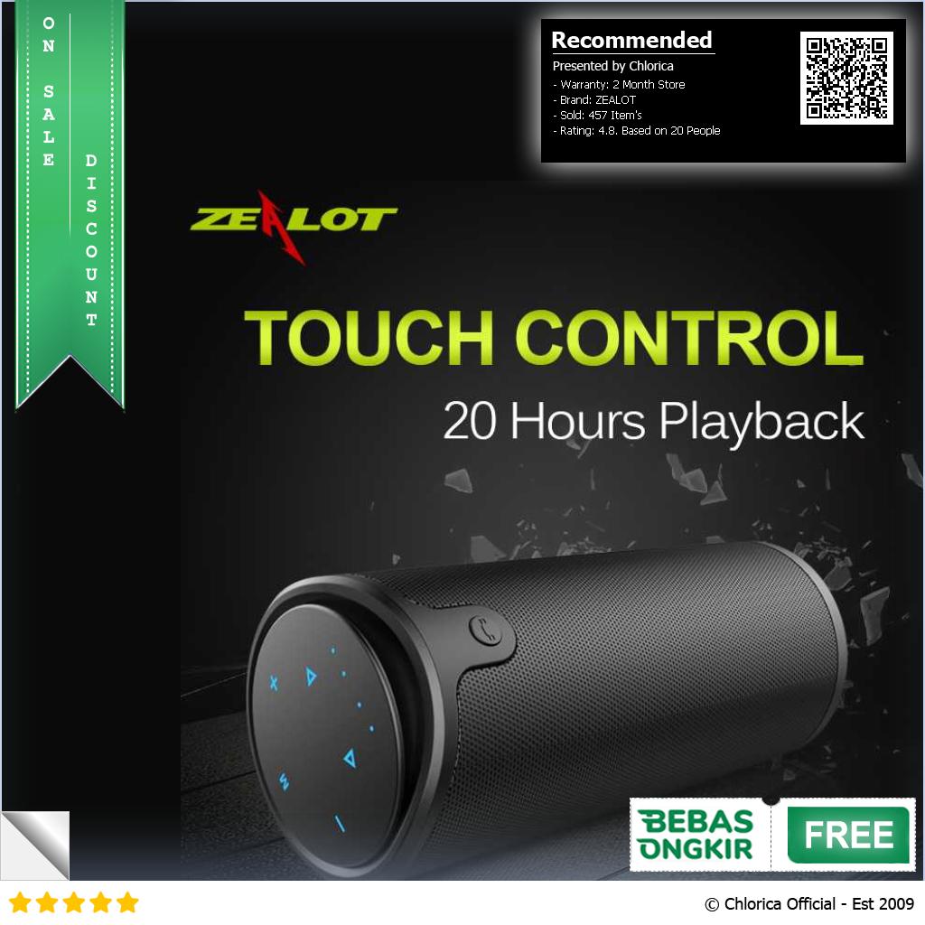 ZEALOT Bluetooth Speaker Wireless Portable Powerbank 4000mAh S8