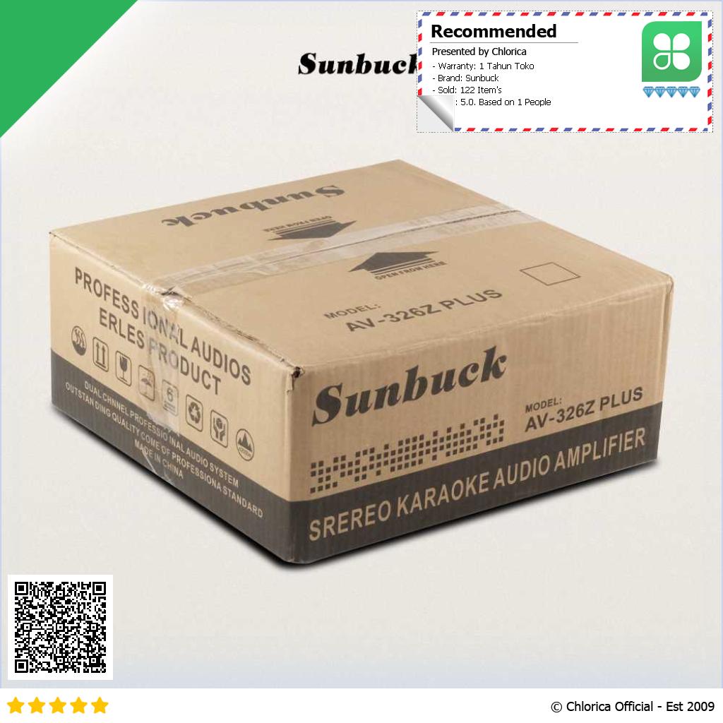 Sunbuck Audio Amplifier Bluetooth EQ Karaoke FM 2000W AV 326Z PLUS