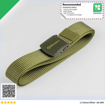 Rhodey Tali Ikat Pinggang Pria Anti Xray Plastik Automatic Buckle 899