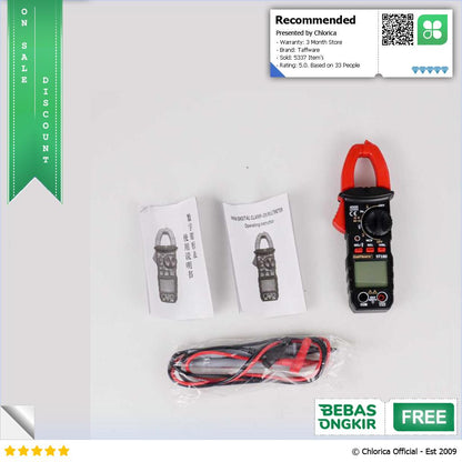 Taffware ANENG Digital Clamp Meter Voltage Tester NCV 4000 Digit ST180