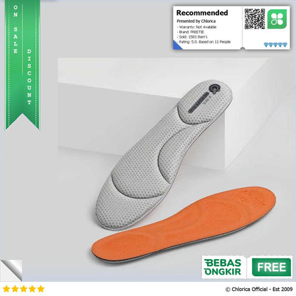 FREETIE Insole Sepatu Alas Kaki Orthopedic Breatheable Anti Bacteria