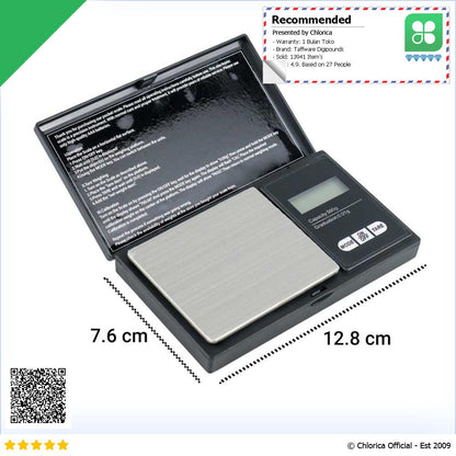 Taffware Digipounds Timbangan Mini Emas Digital Scale Akurasi 0.01g SC 13 VSW0083