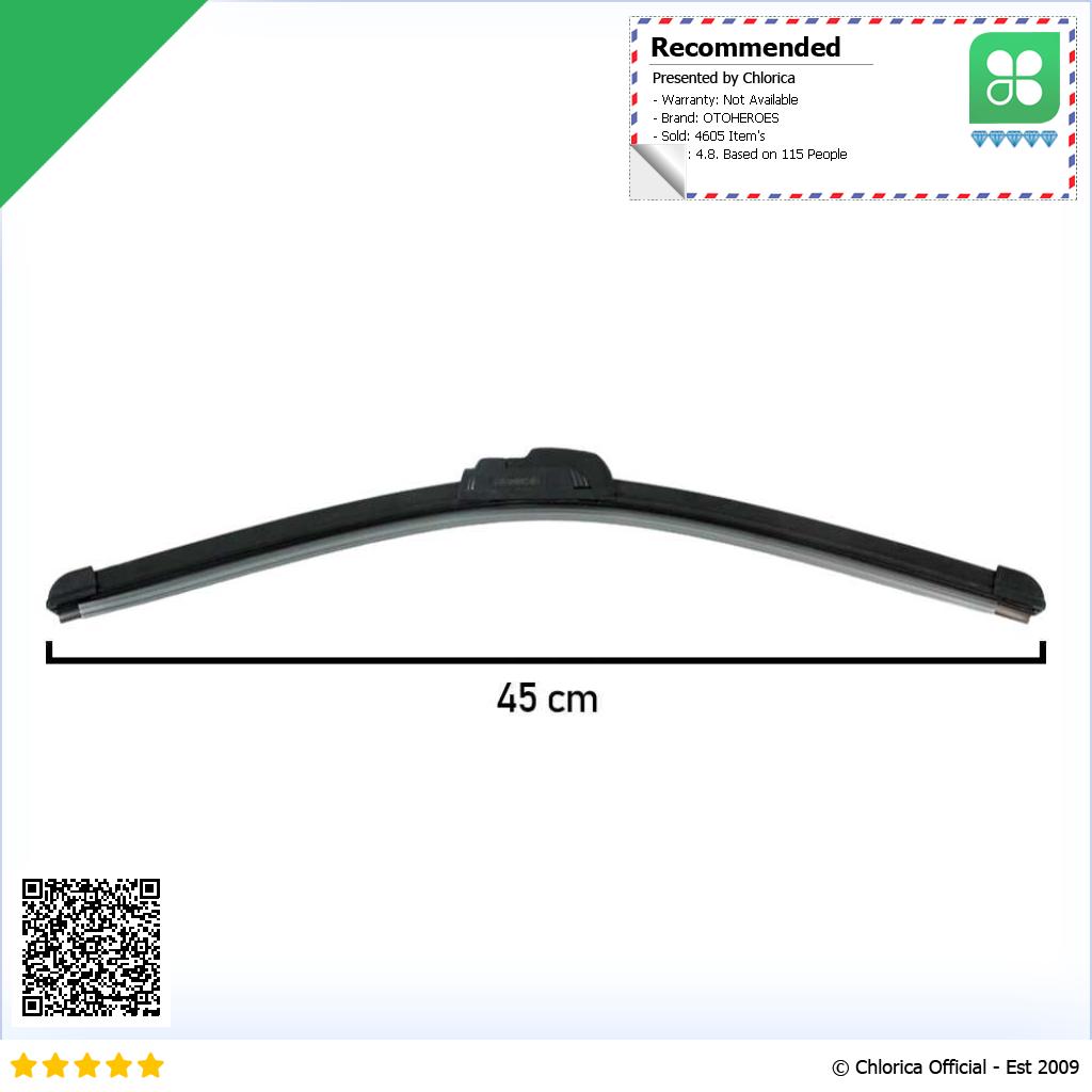 OTOHEROES Wiper Kaca Mobil Frameless Blade U Shape Hook FLY 078