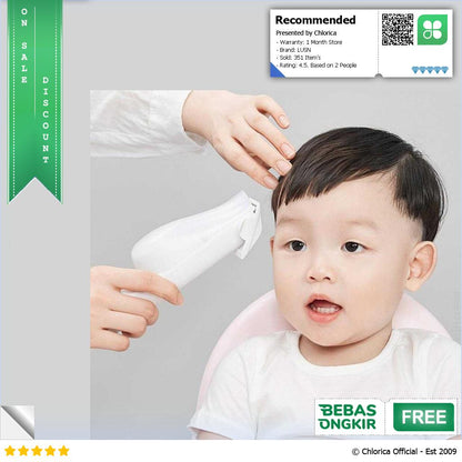 LUSN Alat Cukur Rambut Bayi Vacuum Hair Trimmer L DH006