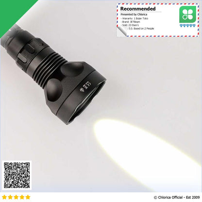 JETBeam Senter Laser LED Raptor Flashlight WP T2 480 Lumens RRT M1X