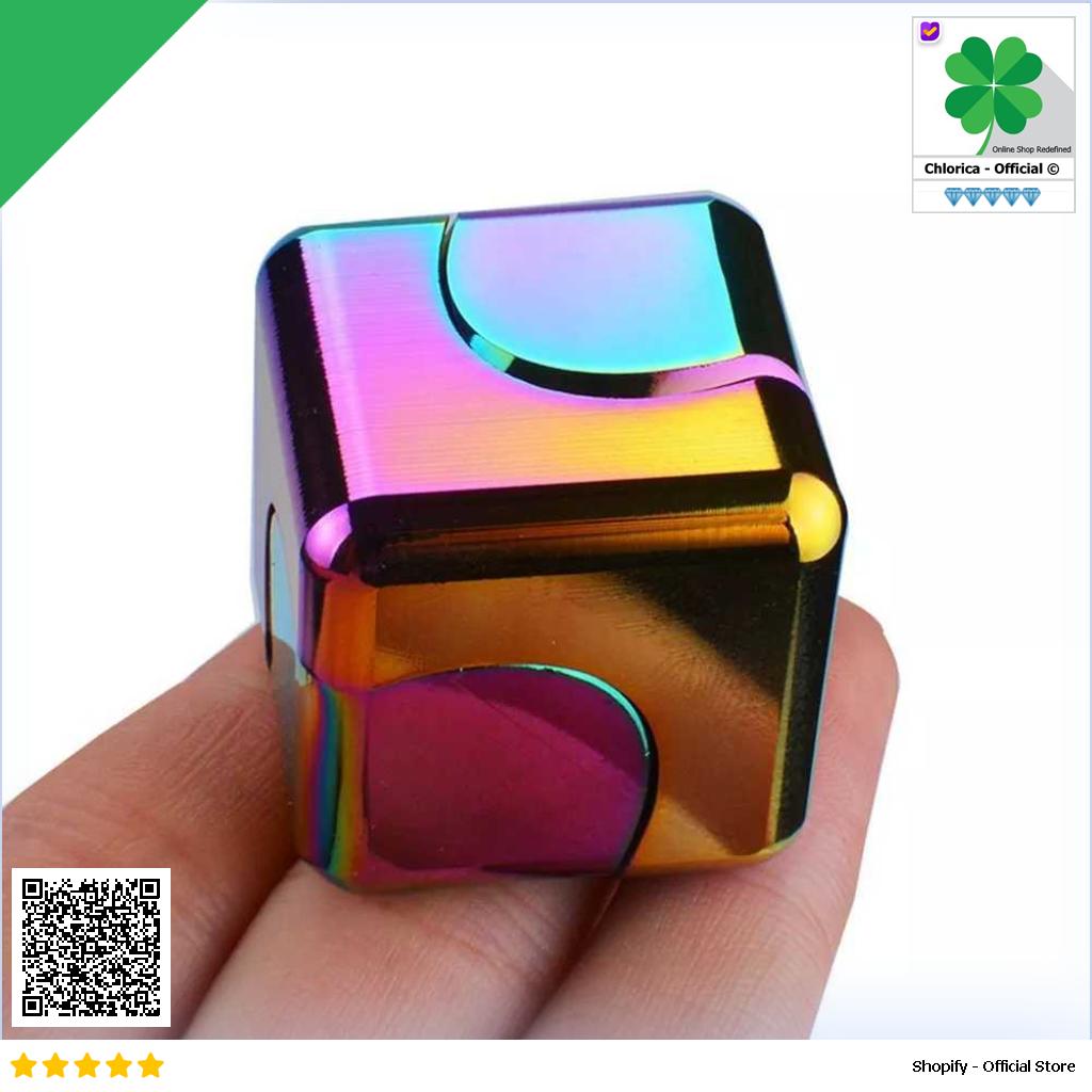 Vailpro Fidget Cube Spinner Stress Relief Toy Finger Block Rainbow FCS01