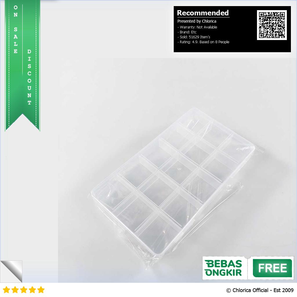 SQUARE Kotak Penyimpanan Perhiasan Grid Box Multifunction Organizer J13 J24