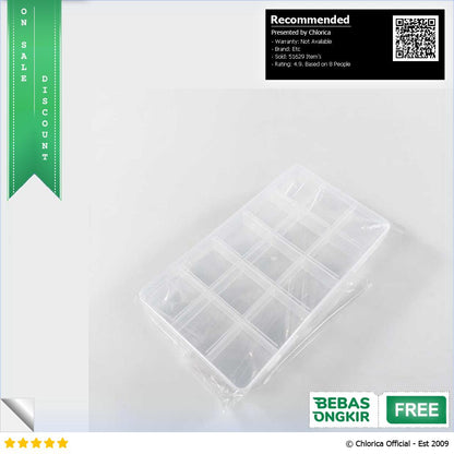 SQUARE Kotak Penyimpanan Perhiasan Grid Box Multifunction Organizer J13 J24