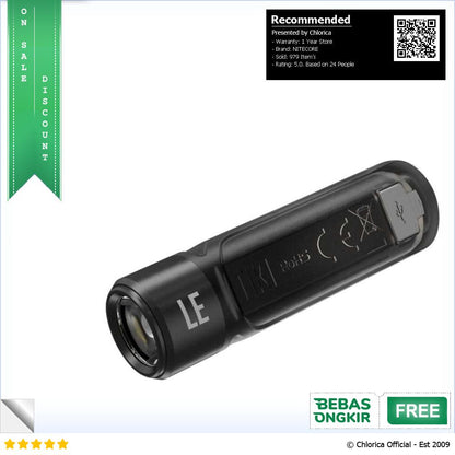 NITECORE TIKI LE Mini Senter LED OSRAM P8 300 Lumens