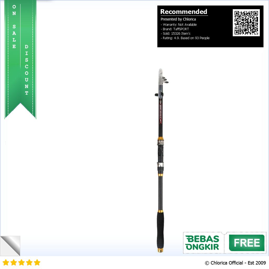 TaffSPORT GHOTDA Tongkat Joran Pancing Fishing Rod Portable Telescopic C562L