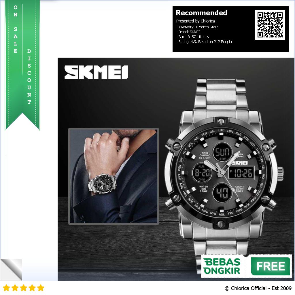 SKMEI Jam Tangan Kasual Digital Analog Pria 1389