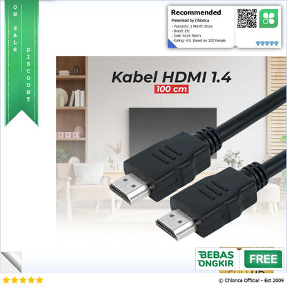 BEILINK Kabel HDMI 1.4 Full HD Resolution 1080P