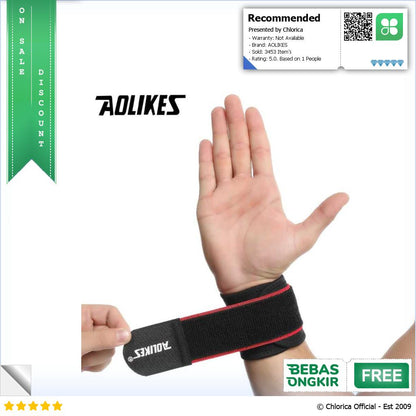 AOLIKES Pelindung Pergelangan Tangan Adjustable Wristband 1 PCS A 7938