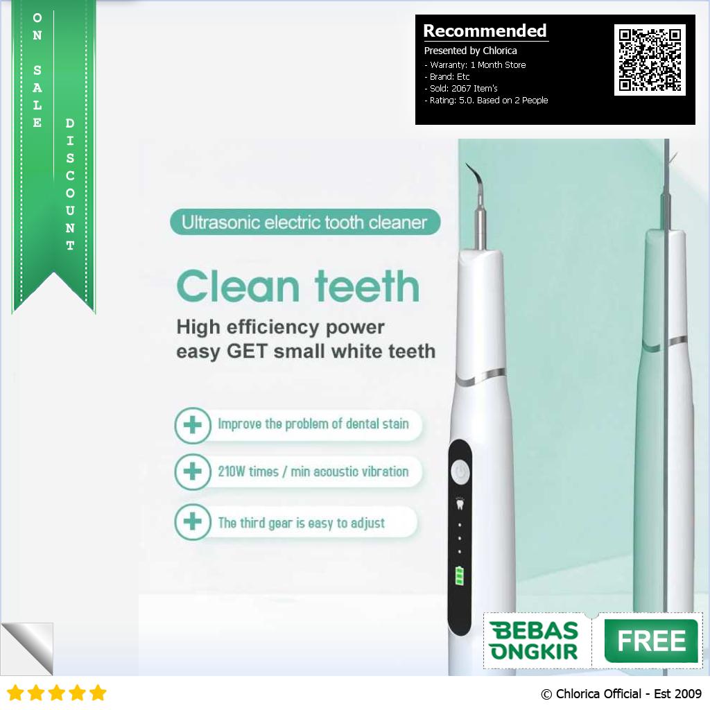 Funtooth Pembersih Karang Gigi Ultrasonic Dental Remover Teeth Scraper HS 02