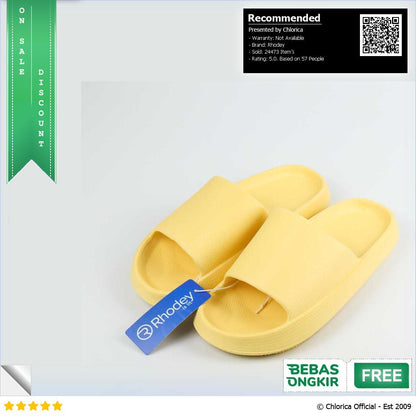 Rhodey Snugee Sandal Rumah Anti Slip Slipper EVA Soft Unisex