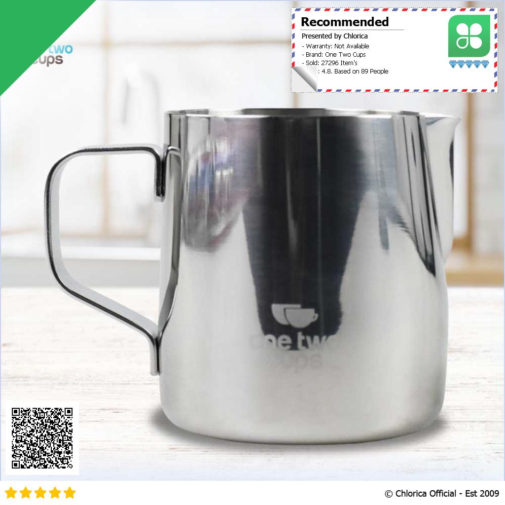 One Two Cups Milk Jug Latte Art Gelas Susu Kopi Espresso Frother Foam J068