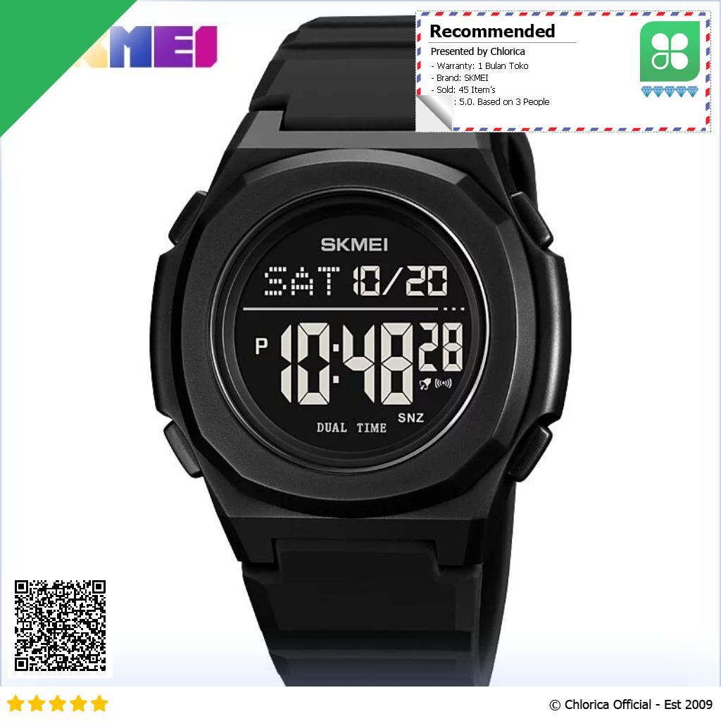 SKMEI Jam Tangan Pria Digital Sport Watch Alarm EL Light Waterproof 2023